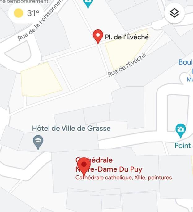 Grasse : Centre Ville Superbe Appartement 2 Chambres Exterior foto